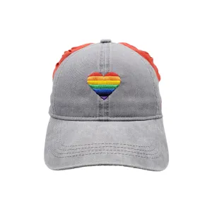 Rainbow Heart Caps