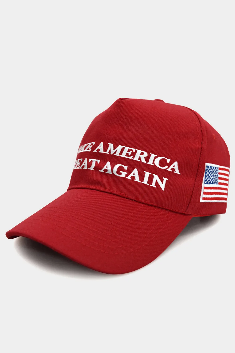 Red 'Make America Great Again' Flag Baseball Cap