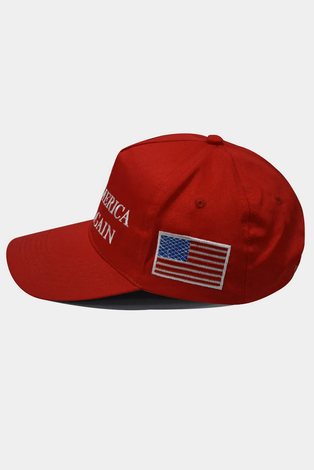Red 'Make America Great Again' Flag Baseball Cap
