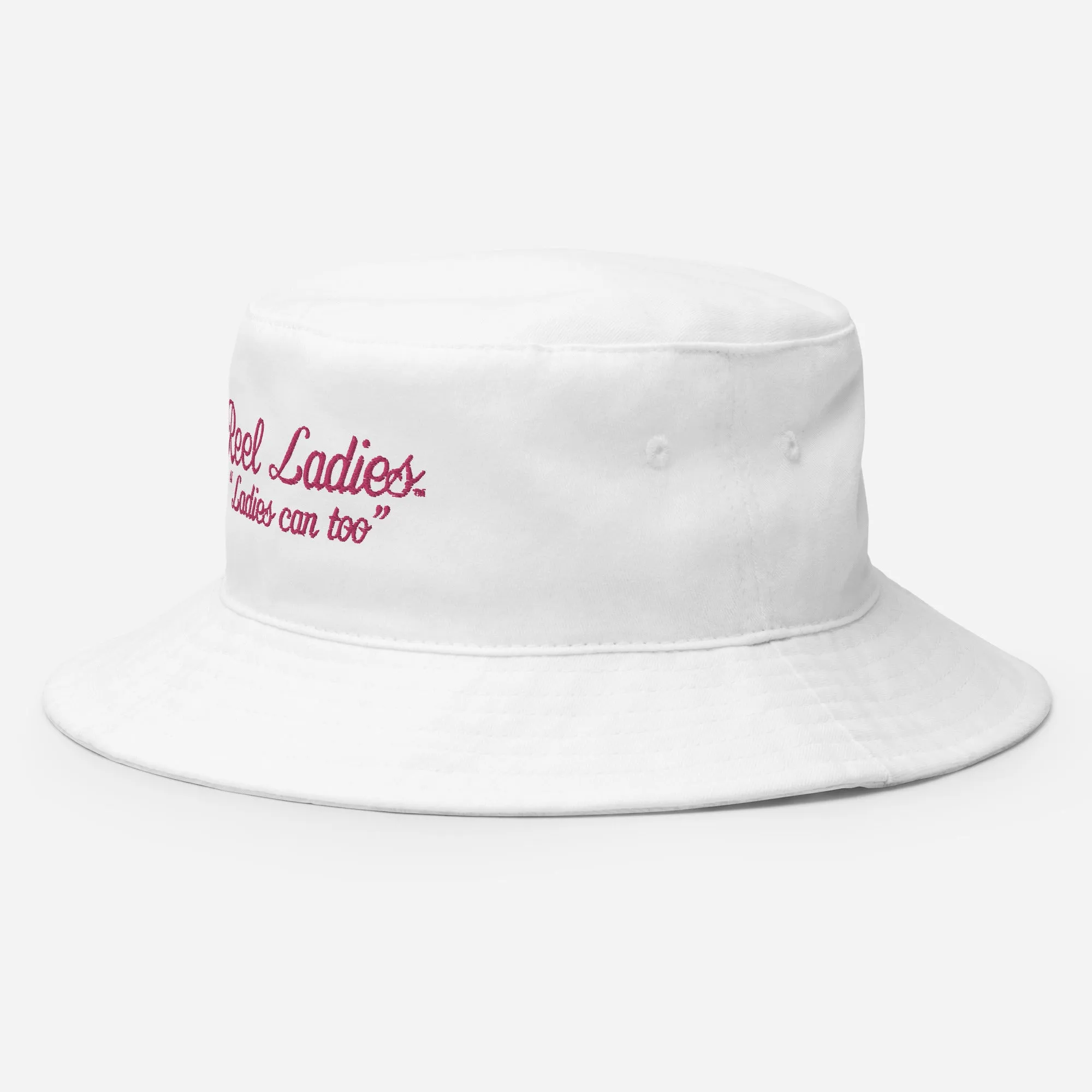Reel Ladies Text Bucket Hat