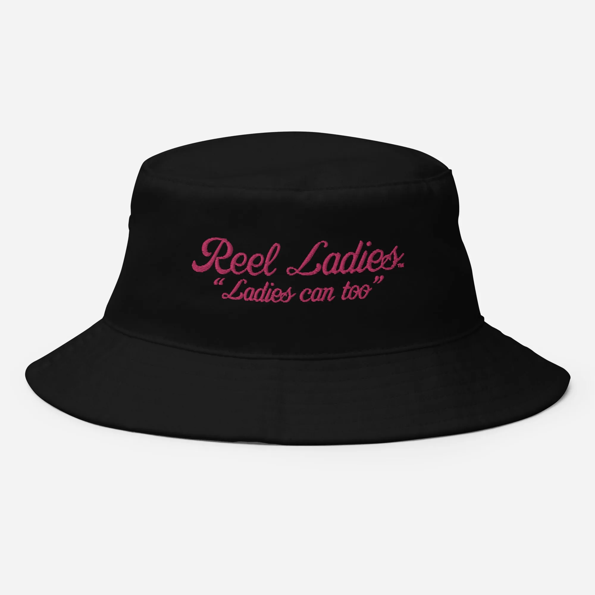 Reel Ladies Text Bucket Hat