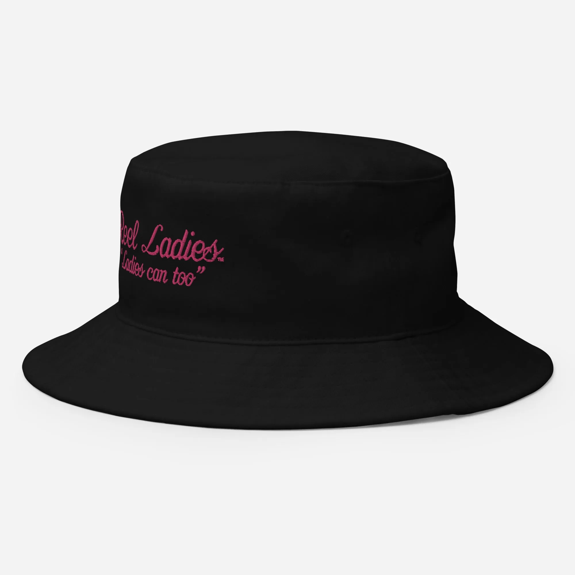 Reel Ladies Text Bucket Hat