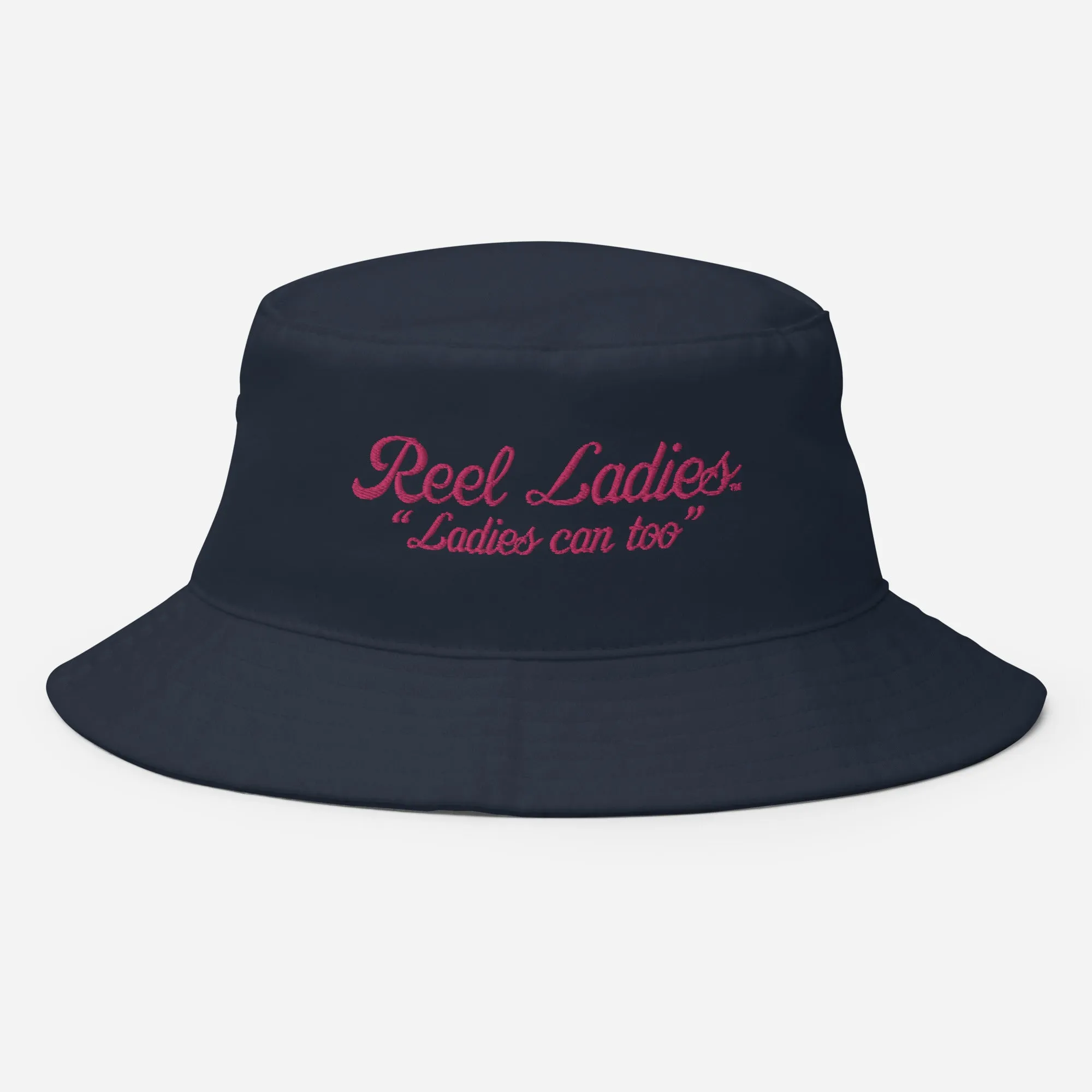 Reel Ladies Text Bucket Hat