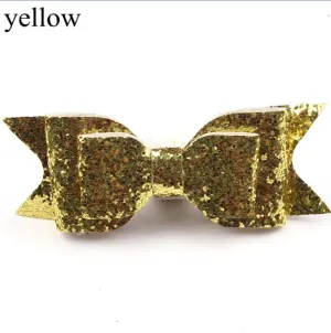 Retal Hair Clip Women Baby Girl 12CM Big Glitter Hair Bow Kids Hairpins Hair Clip For Children Hair Accessories Toddler Headwear