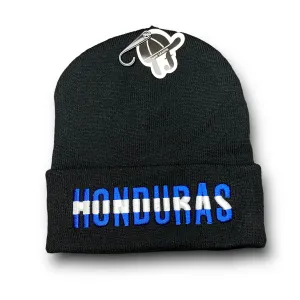 Roaben Honduras Beanie Hat Black Insulated, Flag Design
