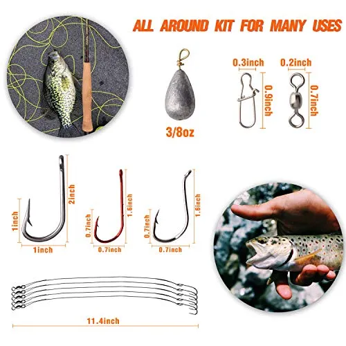 Saltwater Fishing Lures Surf Fishing Tackle Box, 157pcs Surf Fishing Bait Rigs Minnow Lure Bucktail Jig Hooks Sinker Fishing Gear Accessories