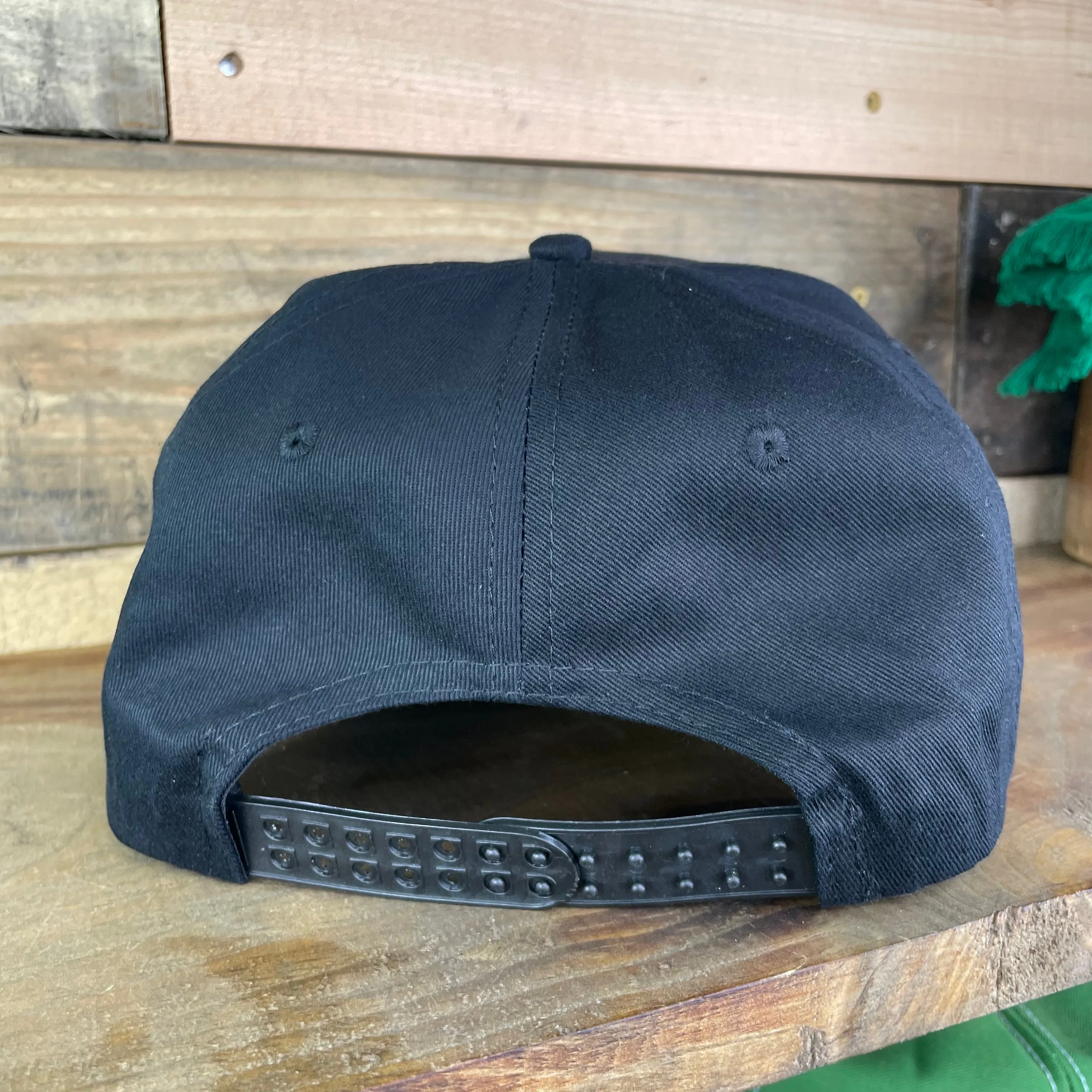Shit Happens Vintage Black Golf Rope Snapback Cap Hat Funny For Him Custom Embroidered