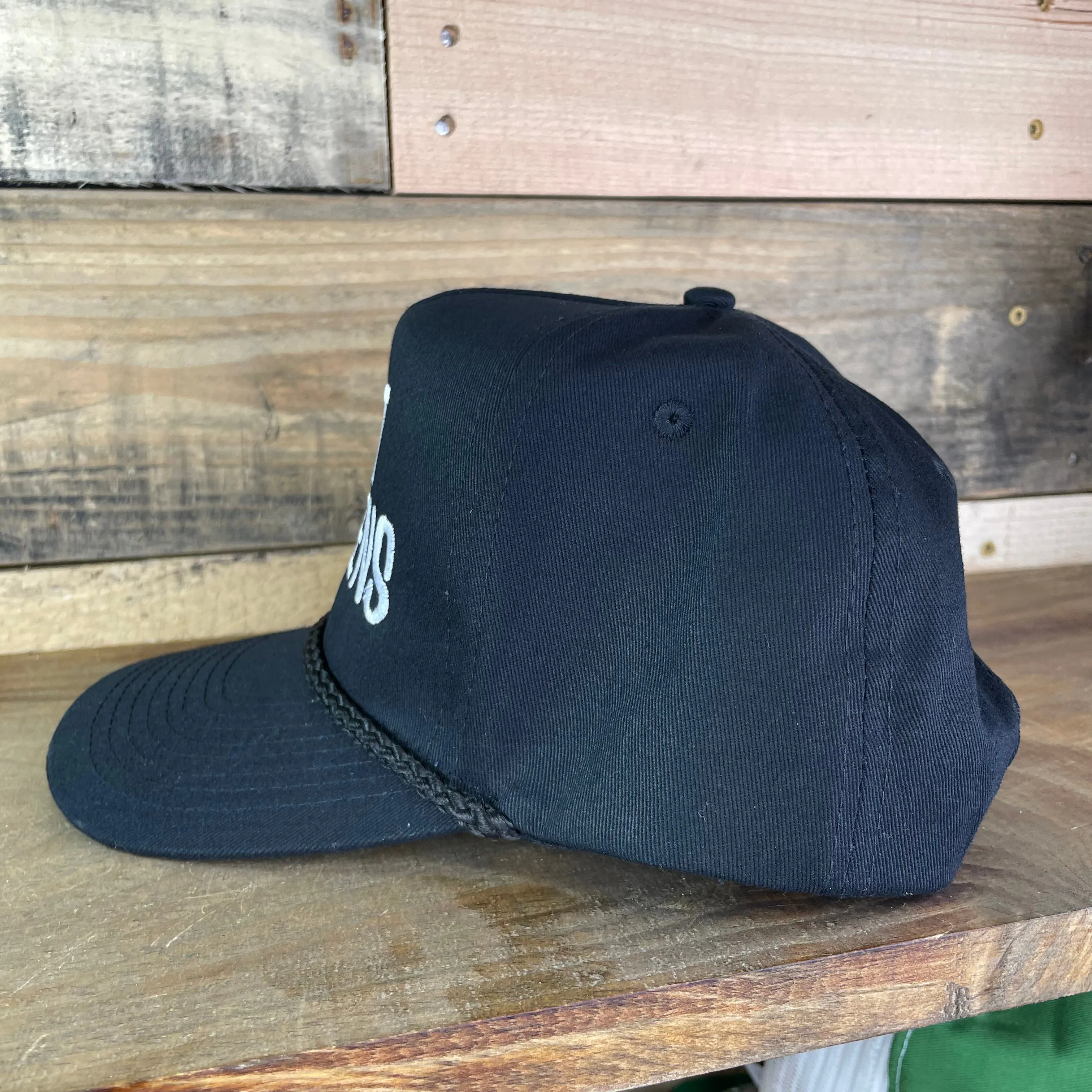 Shit Happens Vintage Black Golf Rope Snapback Cap Hat Funny For Him Custom Embroidered