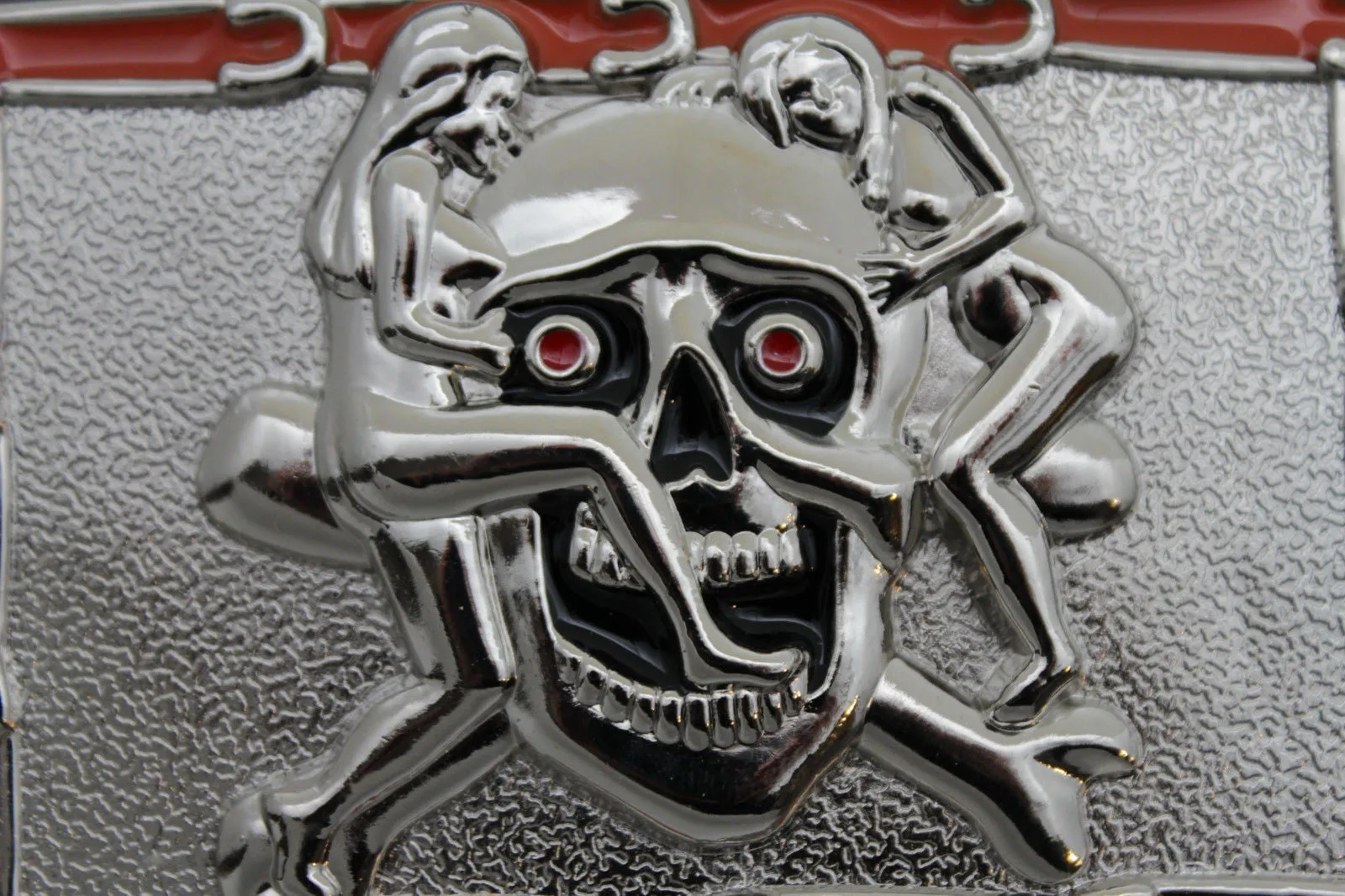 Silver Metal Skull Skeleton Bone Pirate Belt Buckle Halloween Sexy Ladies Men