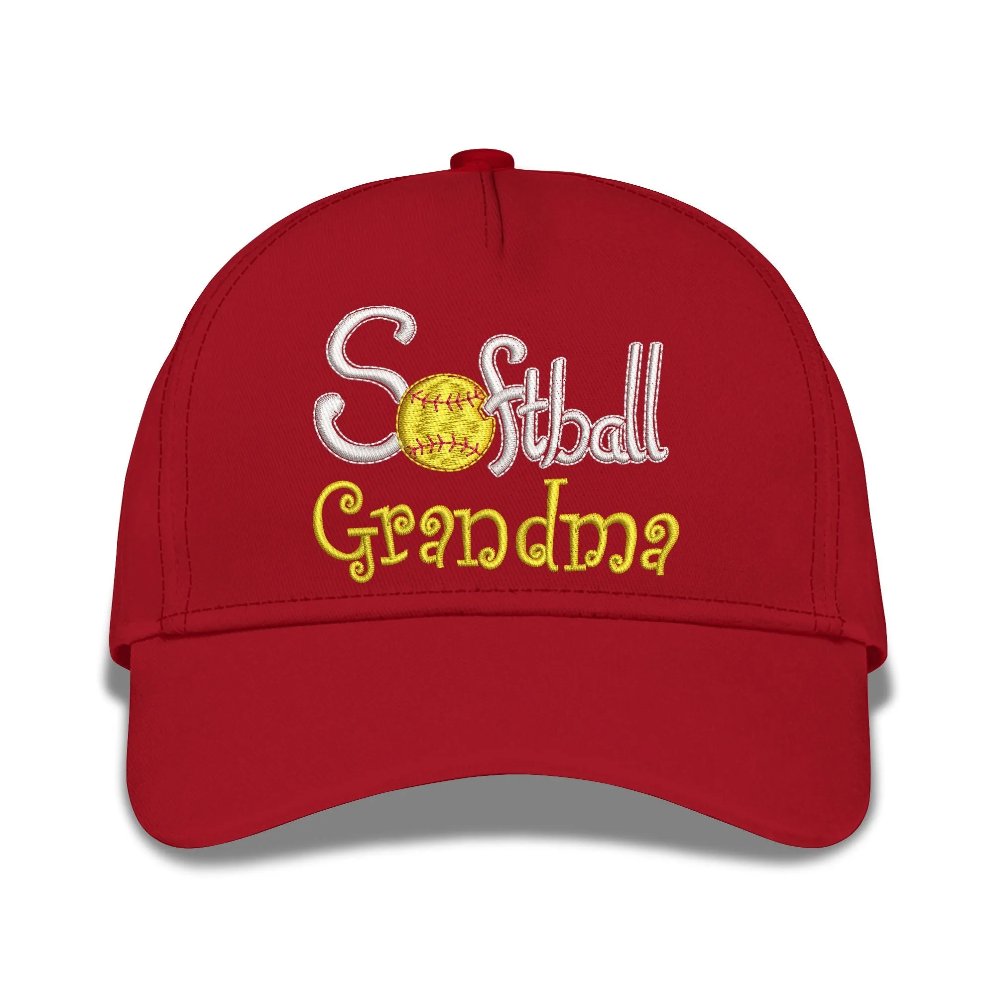 Softball Grandma Embroidered Baseball Caps