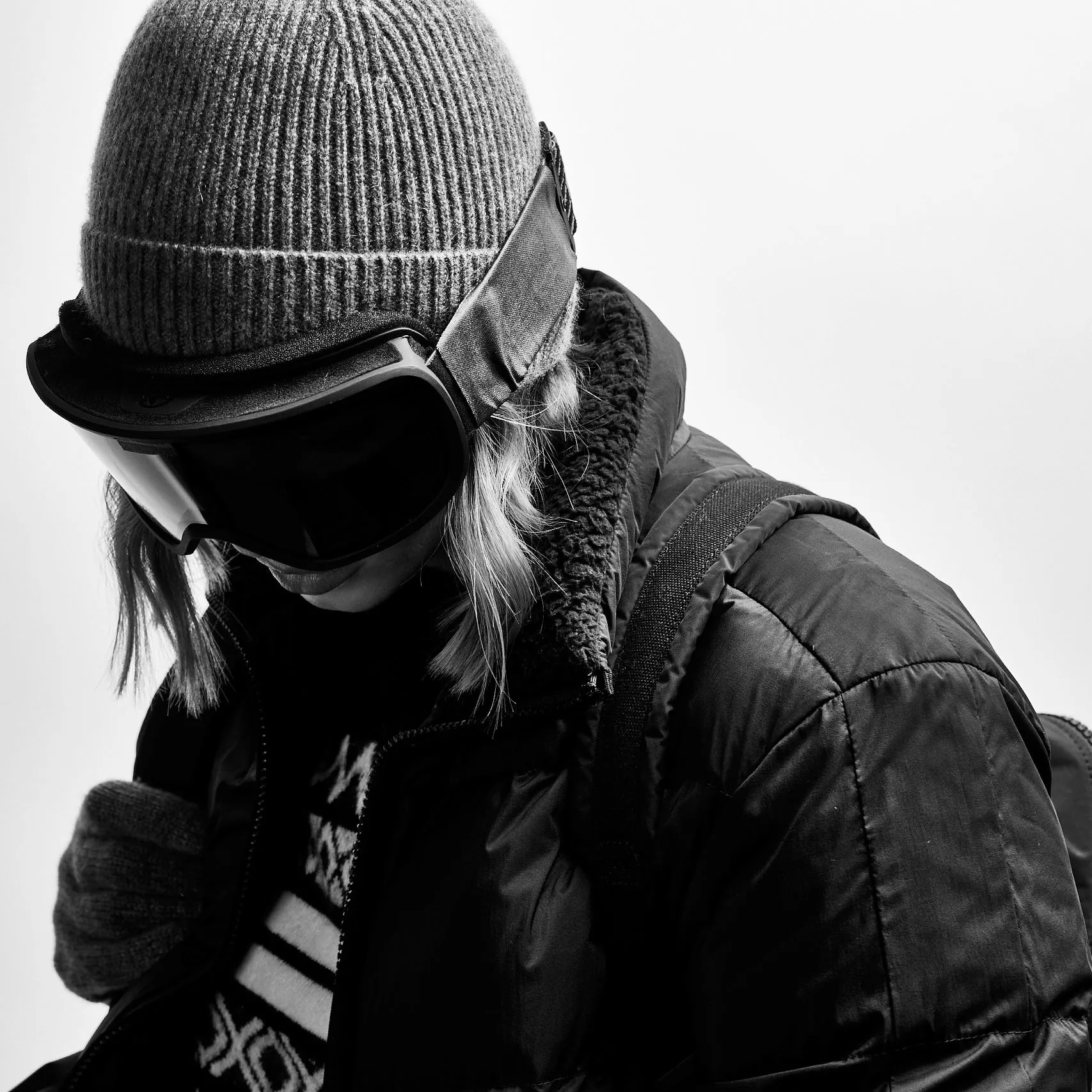 Solid Cashmere Beanie - Grey Felt