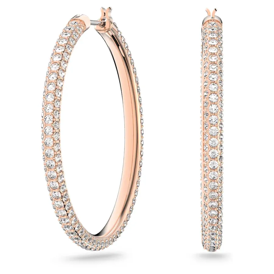Stone Hoop Earrings