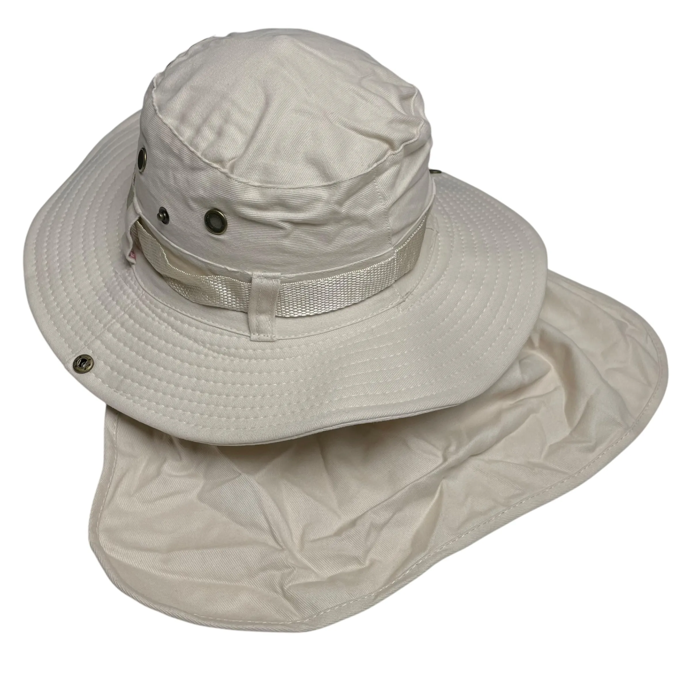 Summer Boonie Hat with Neck Flap, Wide Brim, Sun Protection