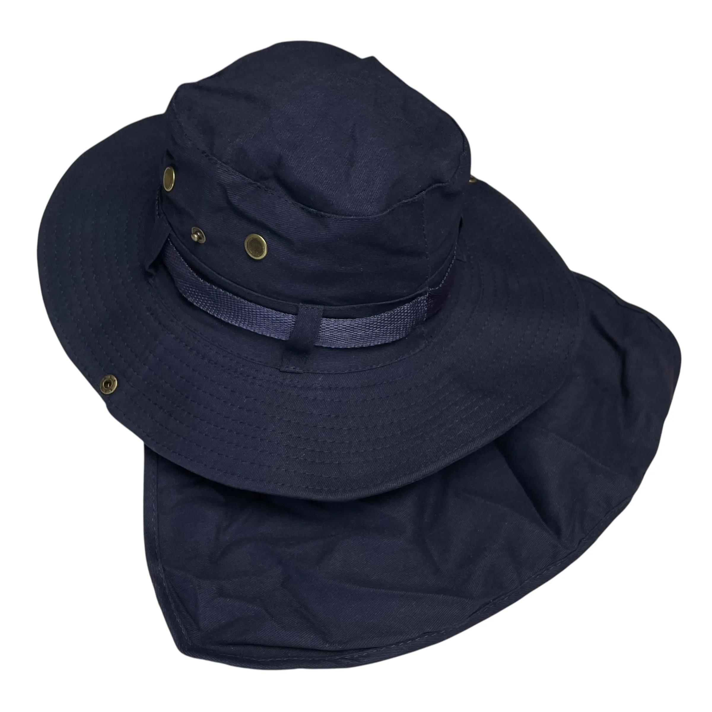 Summer Boonie Hat with Neck Flap, Wide Brim, Sun Protection