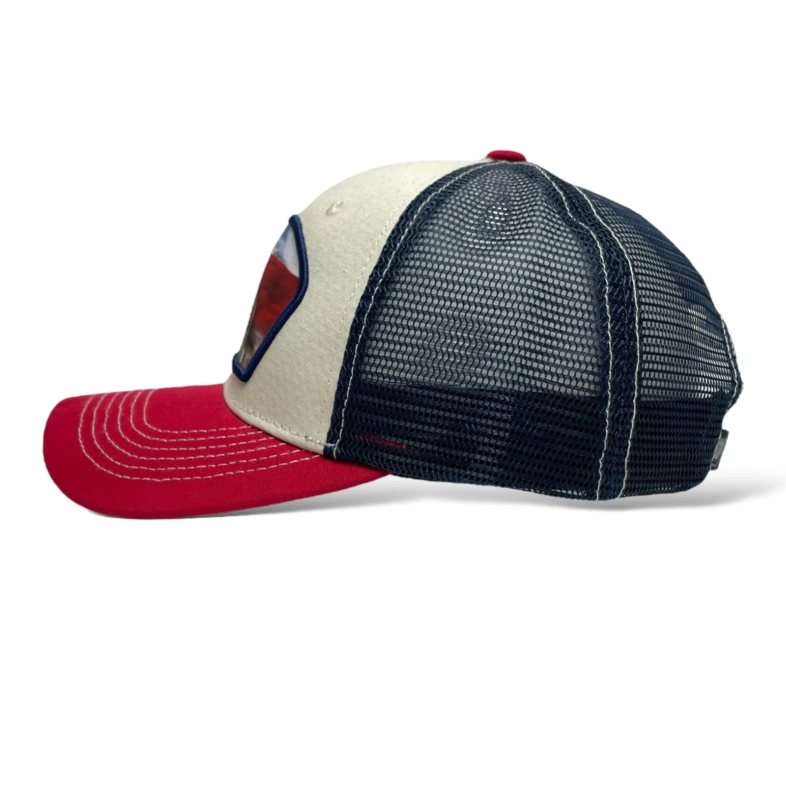 Texas Flag Cowboy Bucking Bronco Horse Snapback Cap, Rodeo Style