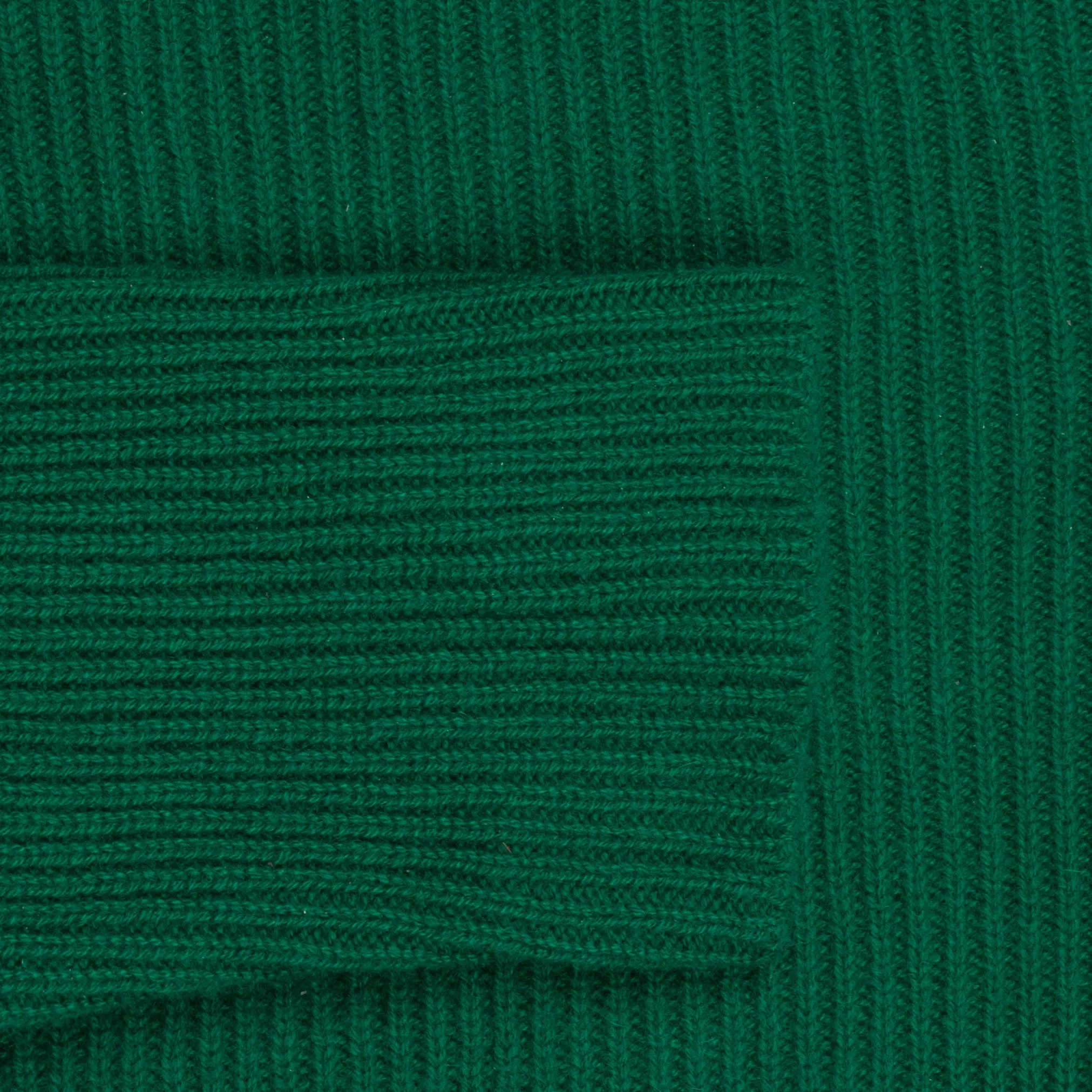 The Elder Statesman 100% cashmere medium ribbed crew Kelly Green