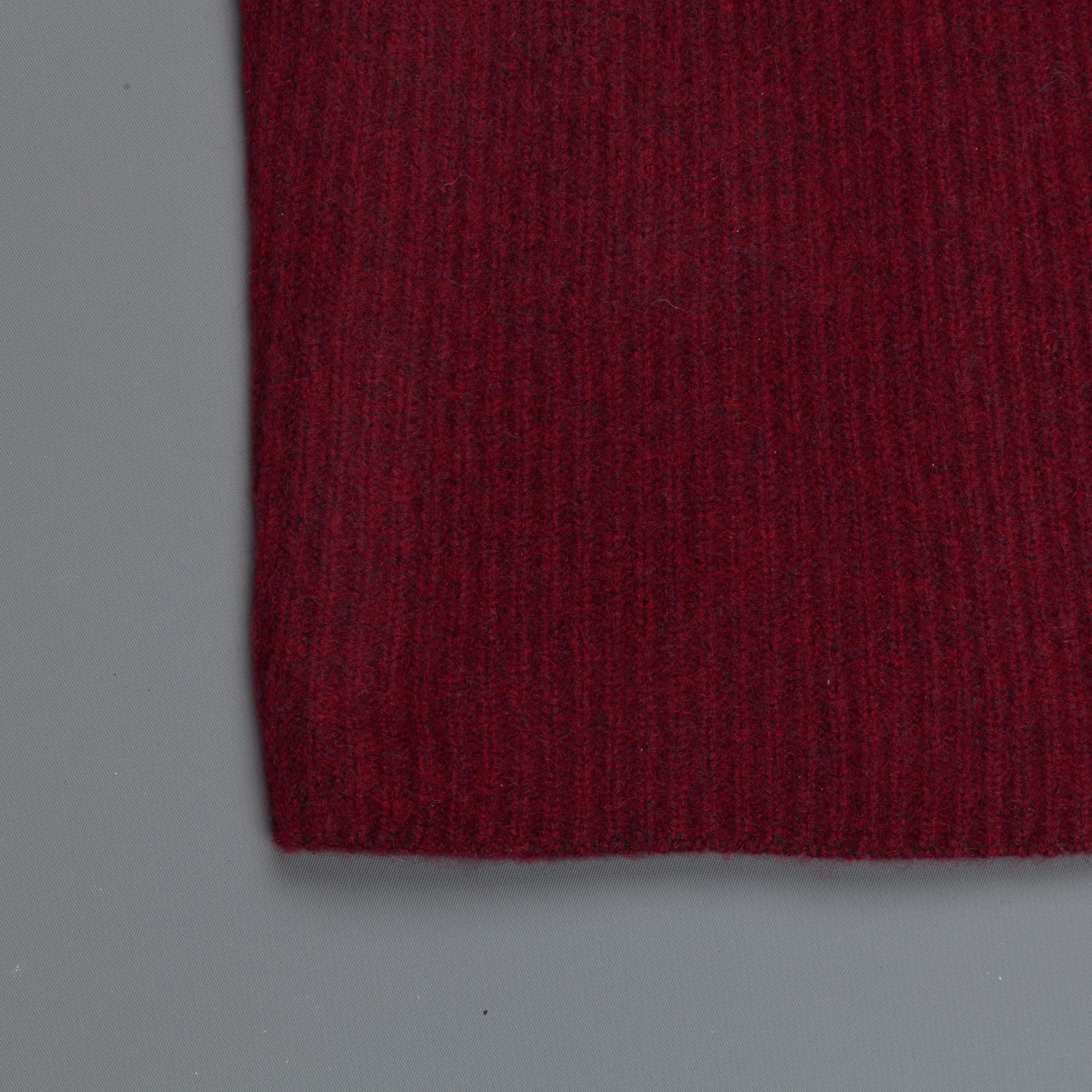 The Elder Statesman 100% cashmere medium ribbed crew Maroon