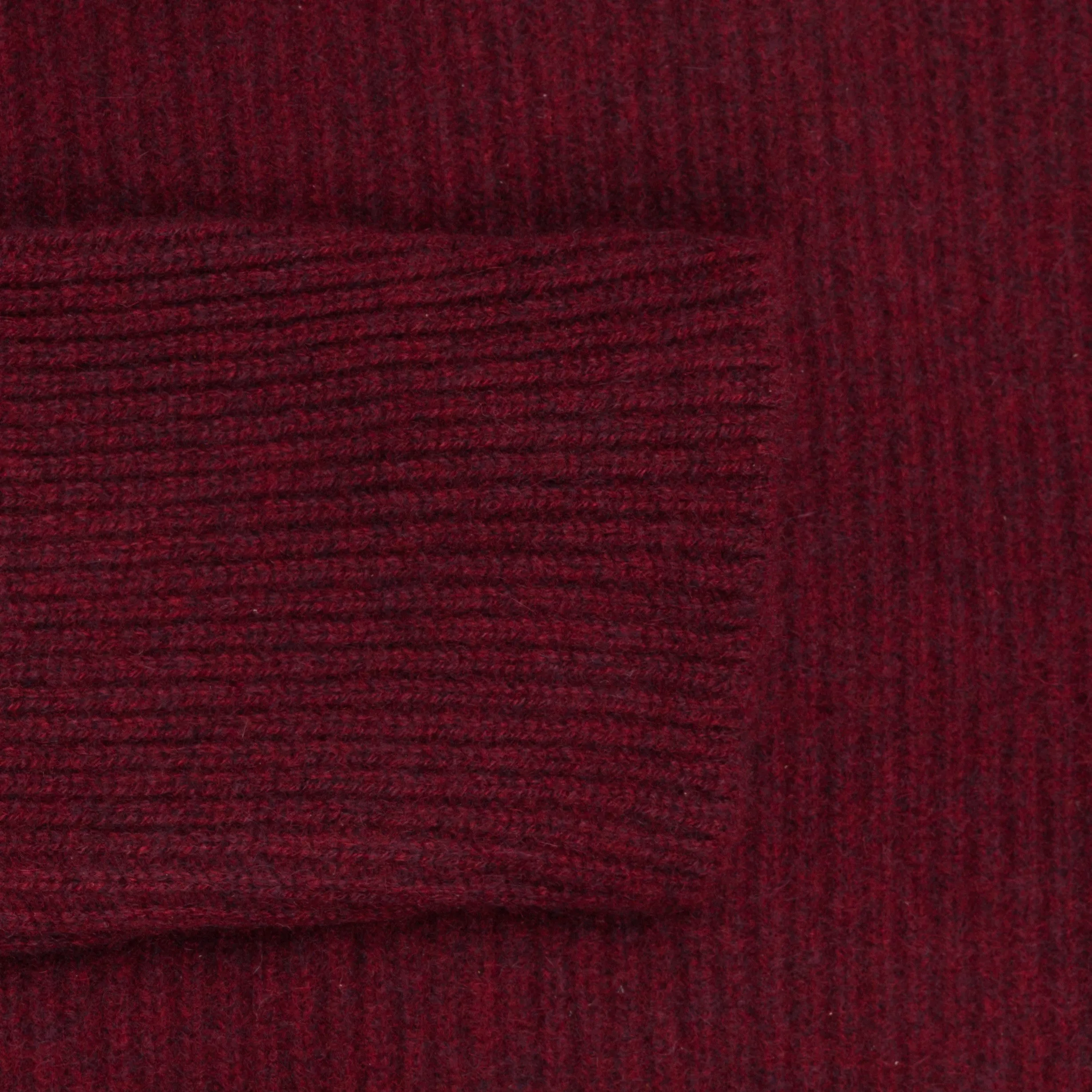 The Elder Statesman 100% cashmere medium ribbed crew Maroon