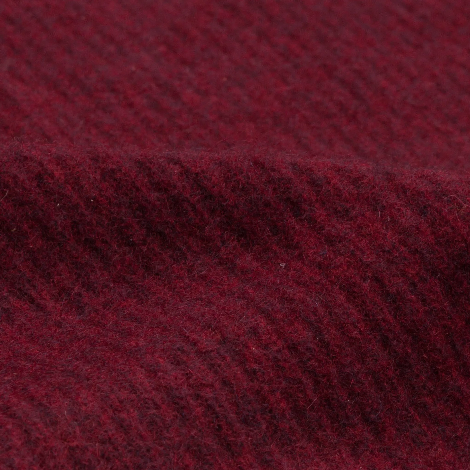 The Elder Statesman 100% cashmere medium ribbed crew Maroon