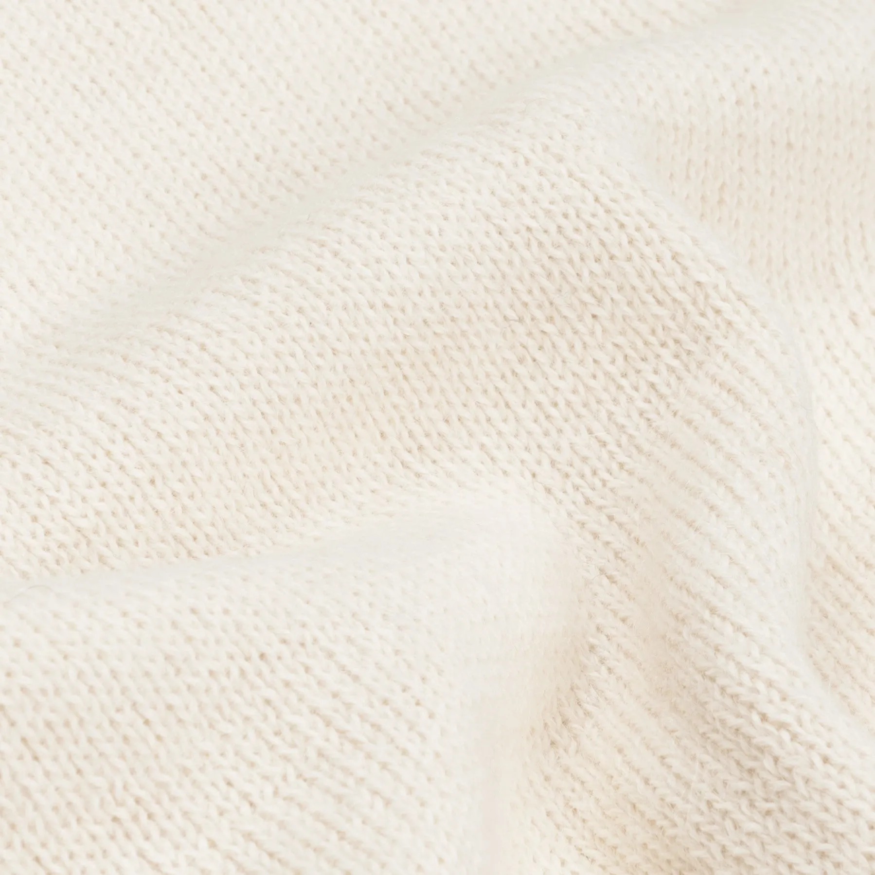 The Elder Statesman Alpaca Lightweight Call her crew White