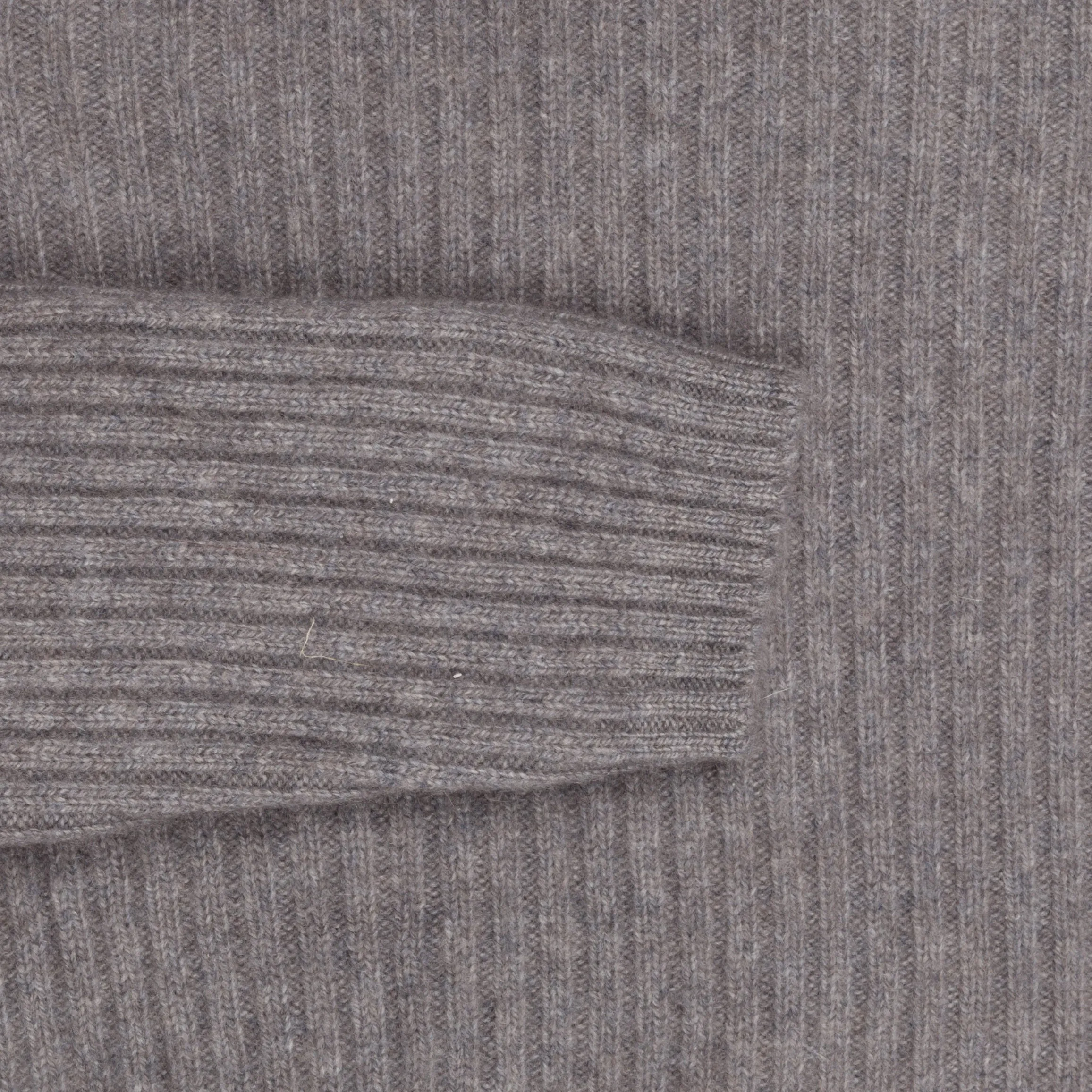 The Elder Statesman for Frans Boone 100% cashmere Odyssey Ribbed Turtleneck Grey Red Navy