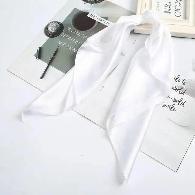 Unique Style Square Silk Scarf Women Headband Fashionable Print Neck Scarfs Office Hair Band Hand For Female Bandana