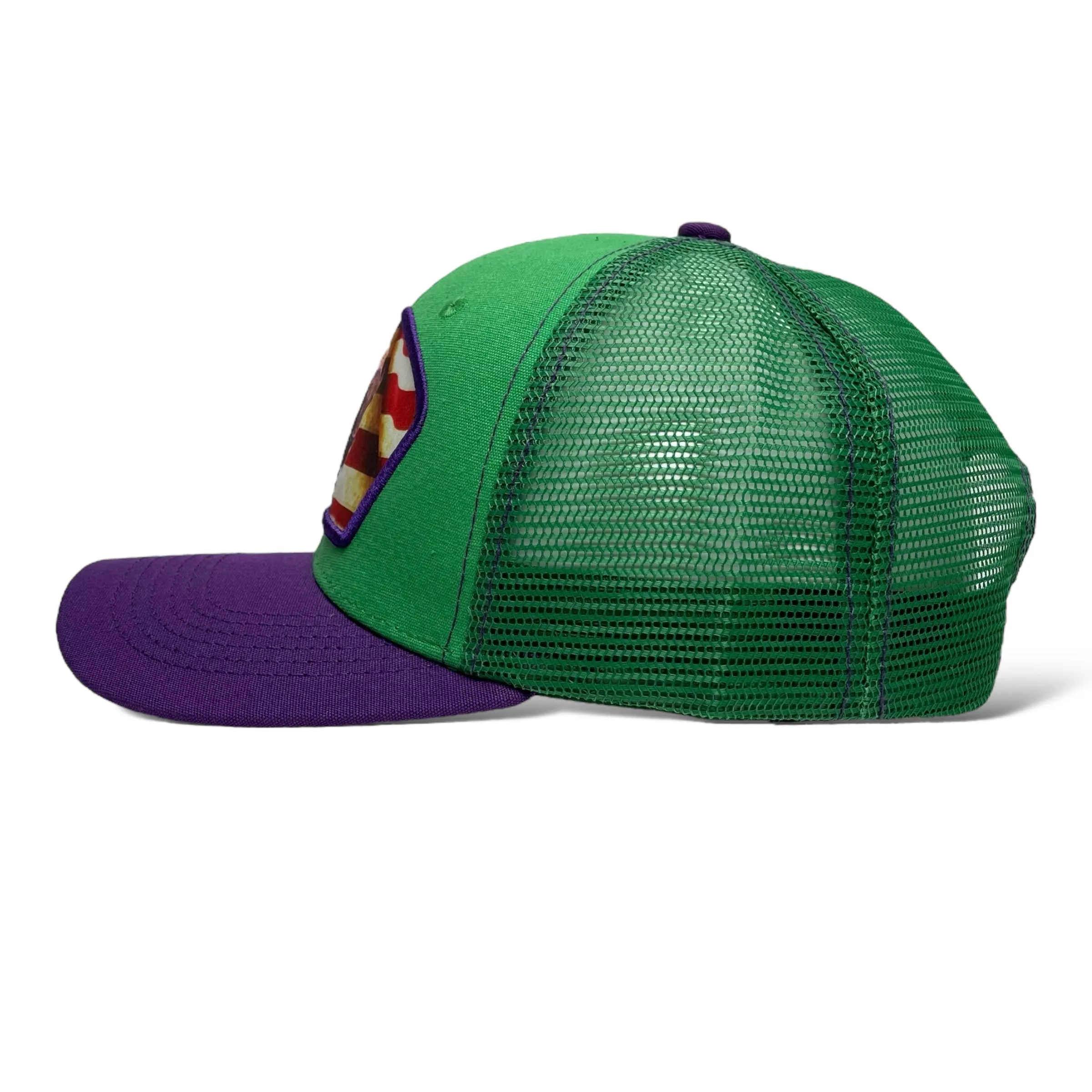 United States America USA Flag Bison Buffalo Patch Snapback Cap