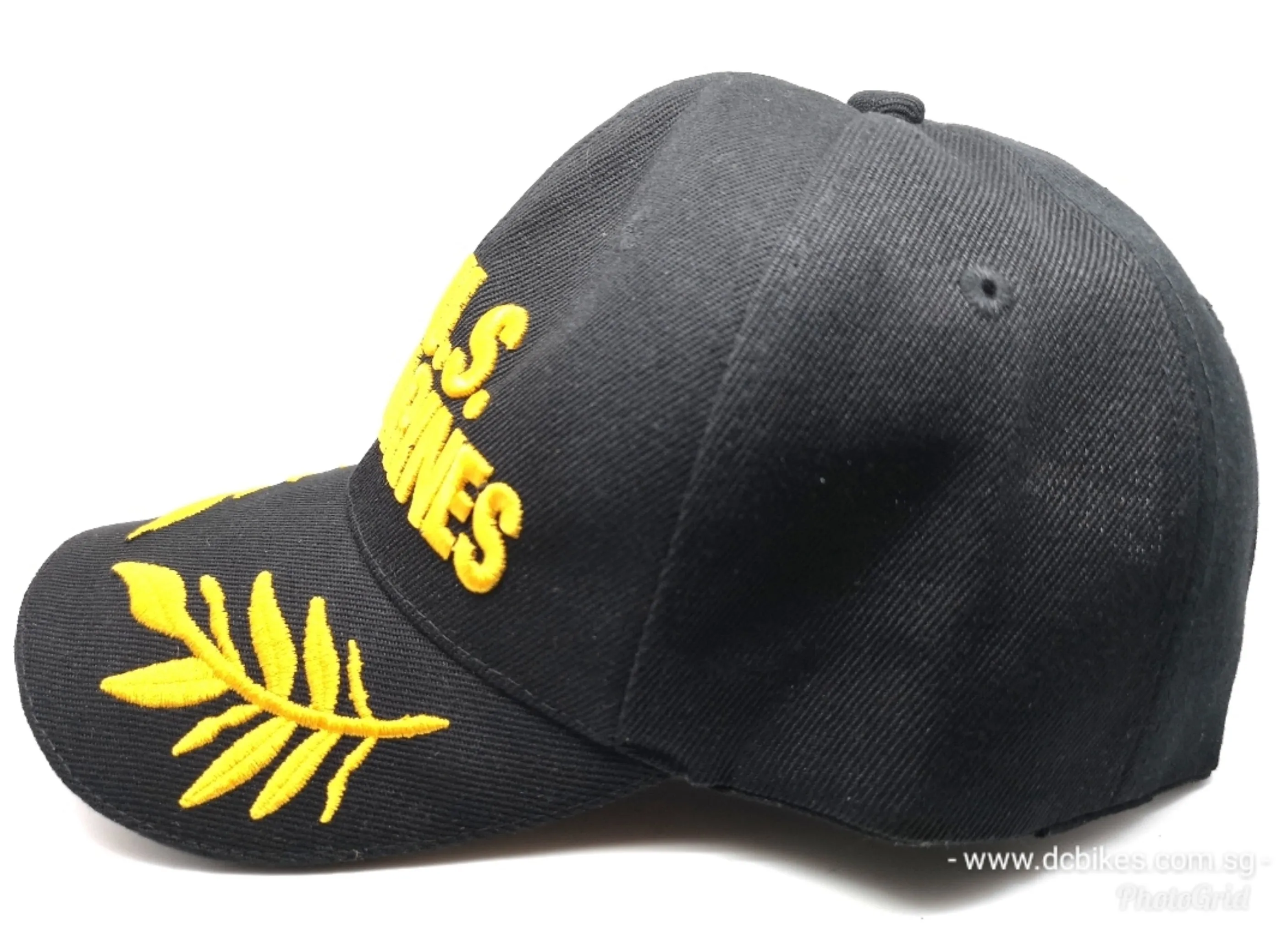 U.S Marines Black Embroidery Trucker Baseball Cap Hat
