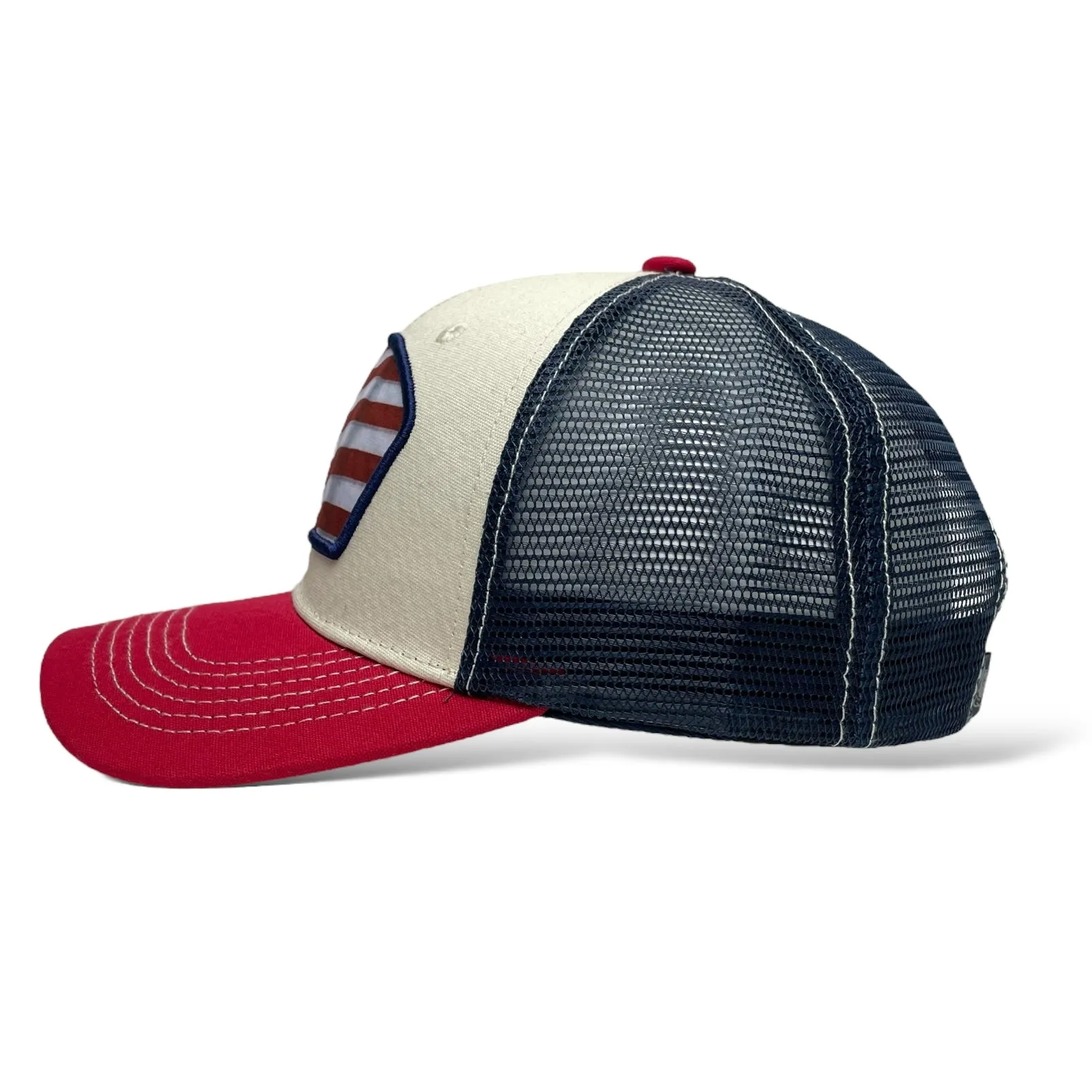 USA Flag Printed Patch Trucker Hat, Snapback, Unisex