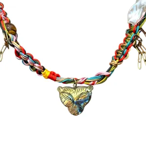 Vibrant Labradorite Glow Tiger Rockstar Choker