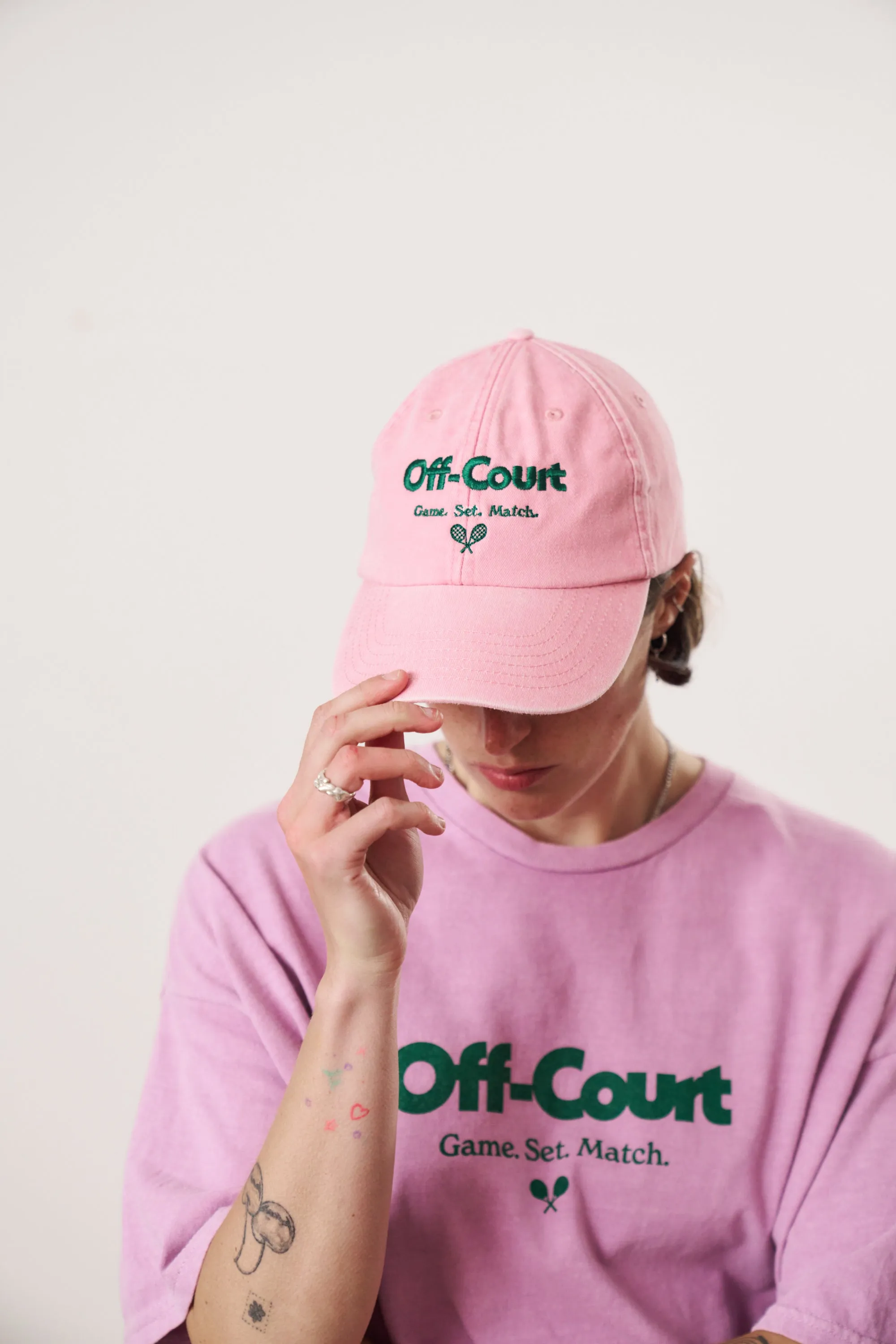 Vice 84 'Off-Court' Vintage Washed Cap - Pink