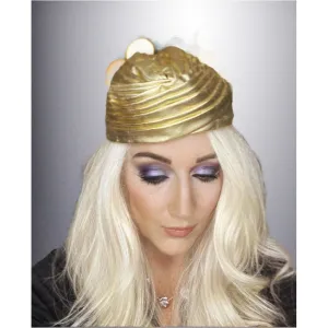 Vintage Gold Metallic Cocktail Hat Don Anderson 1950S