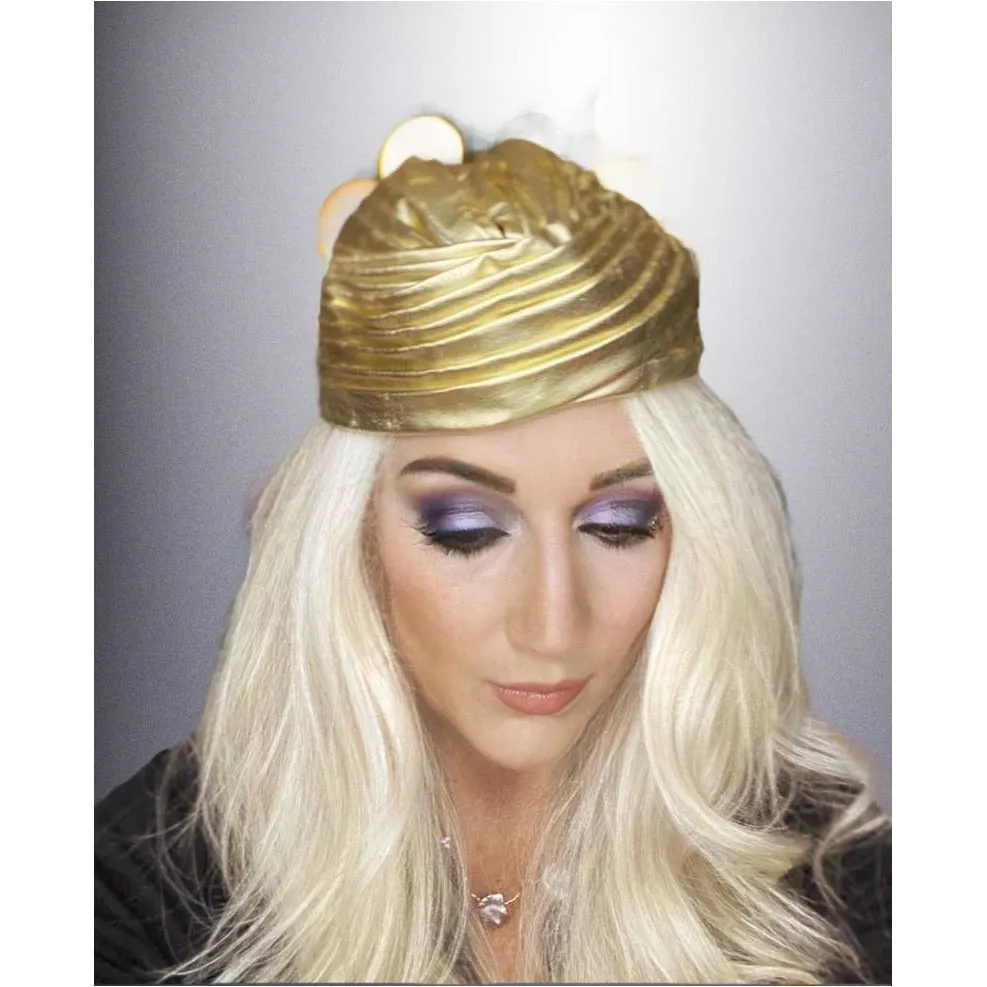 Vintage Gold Metallic Cocktail Hat Don Anderson 1950S