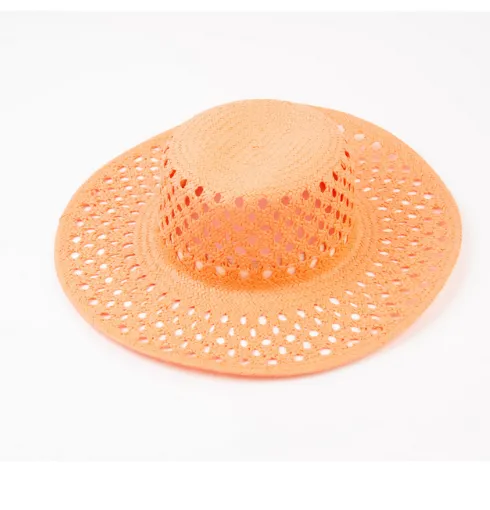 VINTAGE RATTAN BOATER HAT