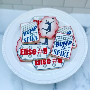 Volleyball Cookies | Bump, Set, SPIKE