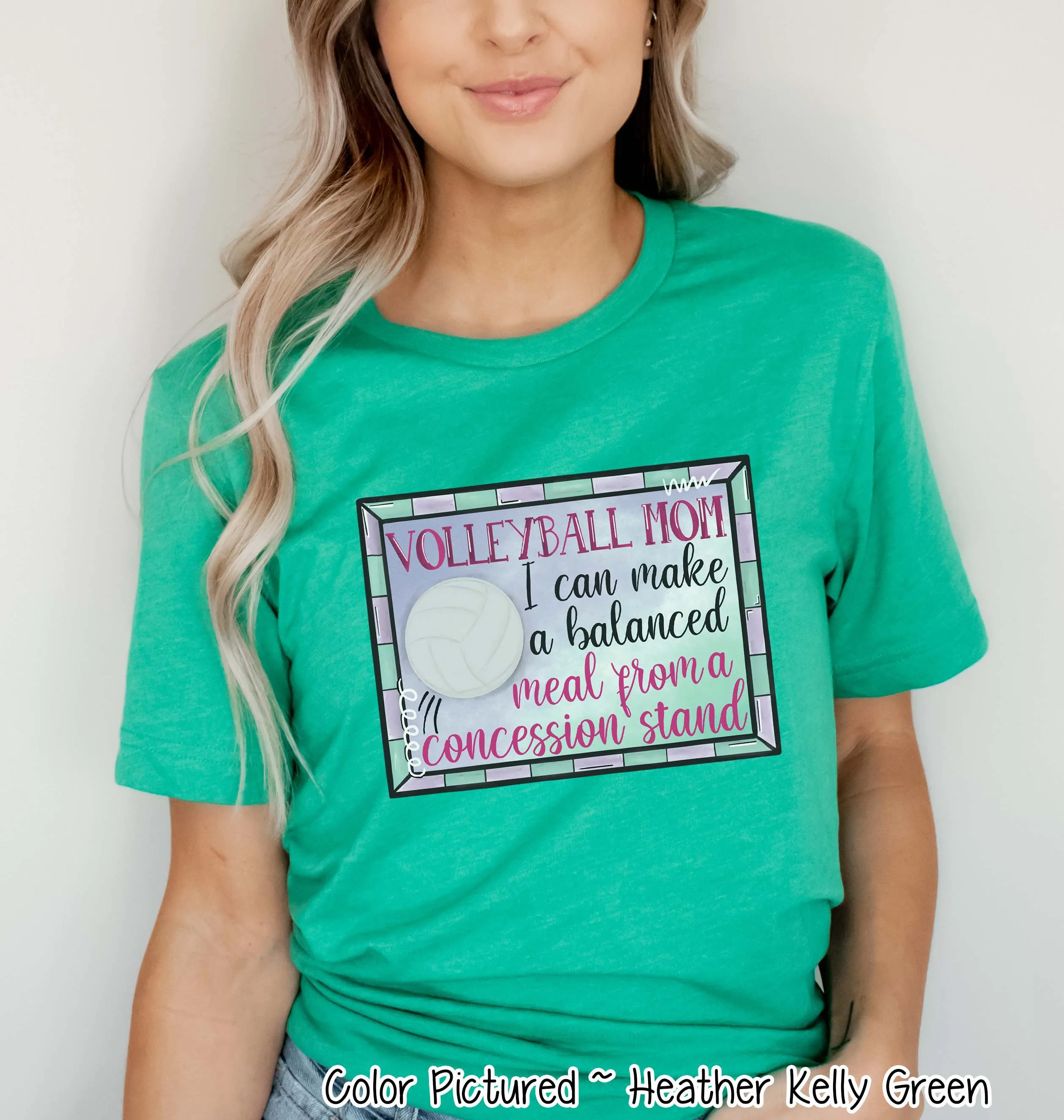 Volleyball Mom I Can Make a Balanced Dinner at Concessions Tee