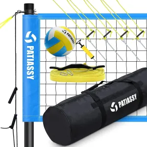 Volleyball Net for Backyard with Tension Adjuster Boundary Line and