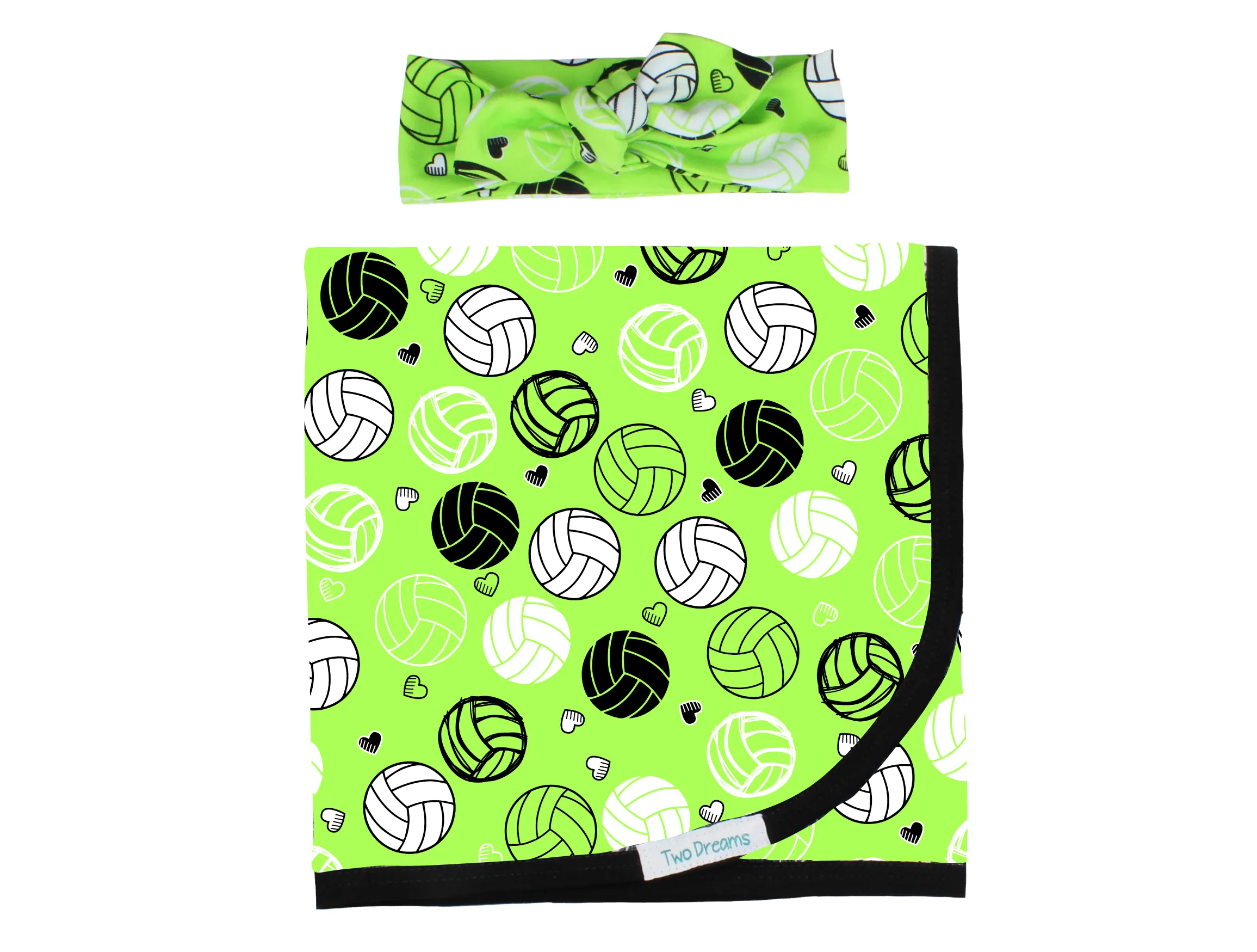 Volleyball Swaddle Set- Other Fabric Choices Available