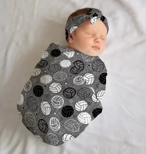 Volleyball Swaddle Set- Other Fabric Choices Available
