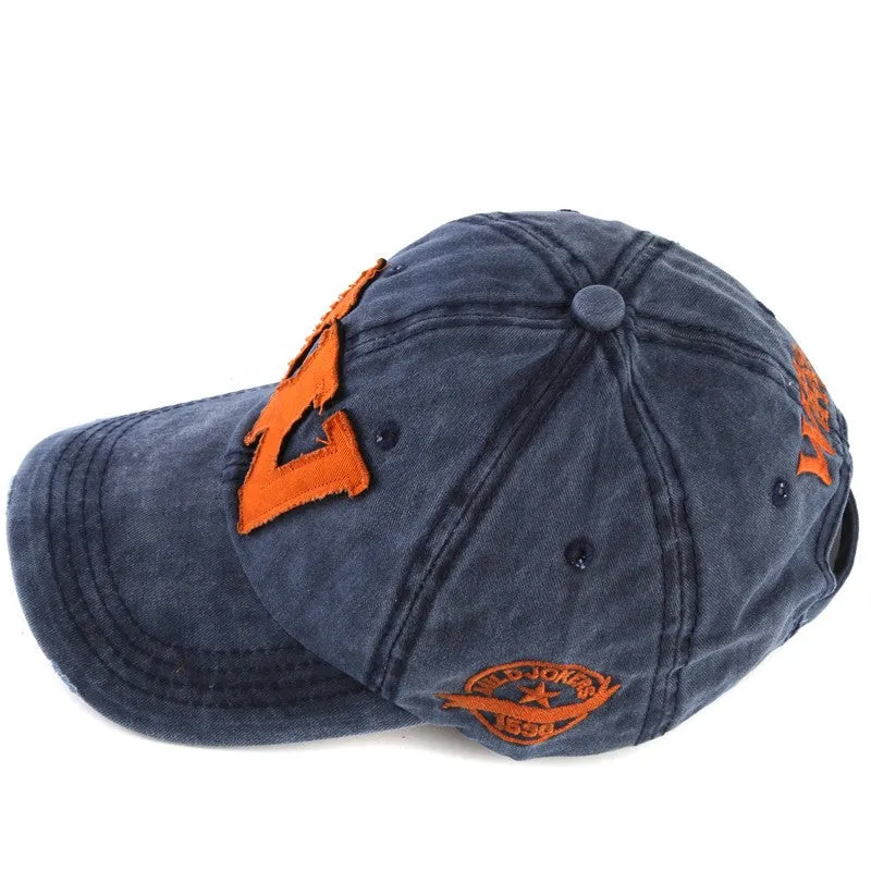 W Cotton Baseball Snapback Caps