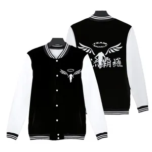 Walhalla Cosplay Baseball Jacket Zip Up Coat 3D Printed Sweatshirt Men Women Casual Streetwear