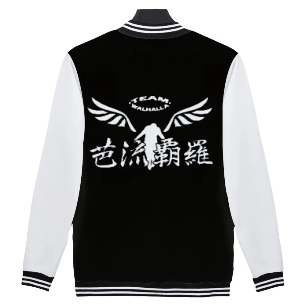 Walhalla Cosplay Baseball Jacket Zip Up Coat 3D Printed Sweatshirt Men Women Casual Streetwear