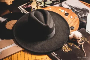 Wide Brim Fashion Hat | Black