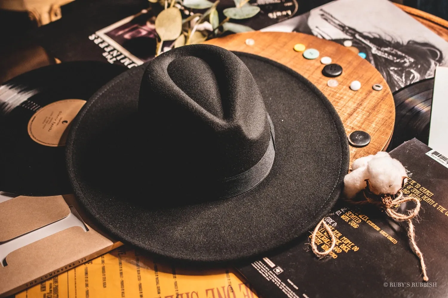 Wide Brim Fashion Hat | Black