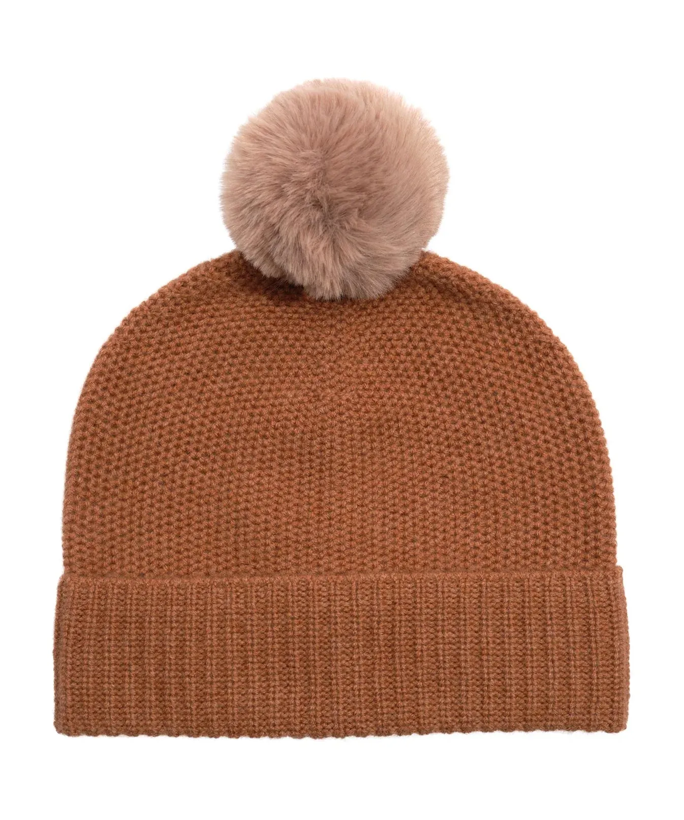 Wool/Cashmere Honeycomb Beanie (Vicuna)