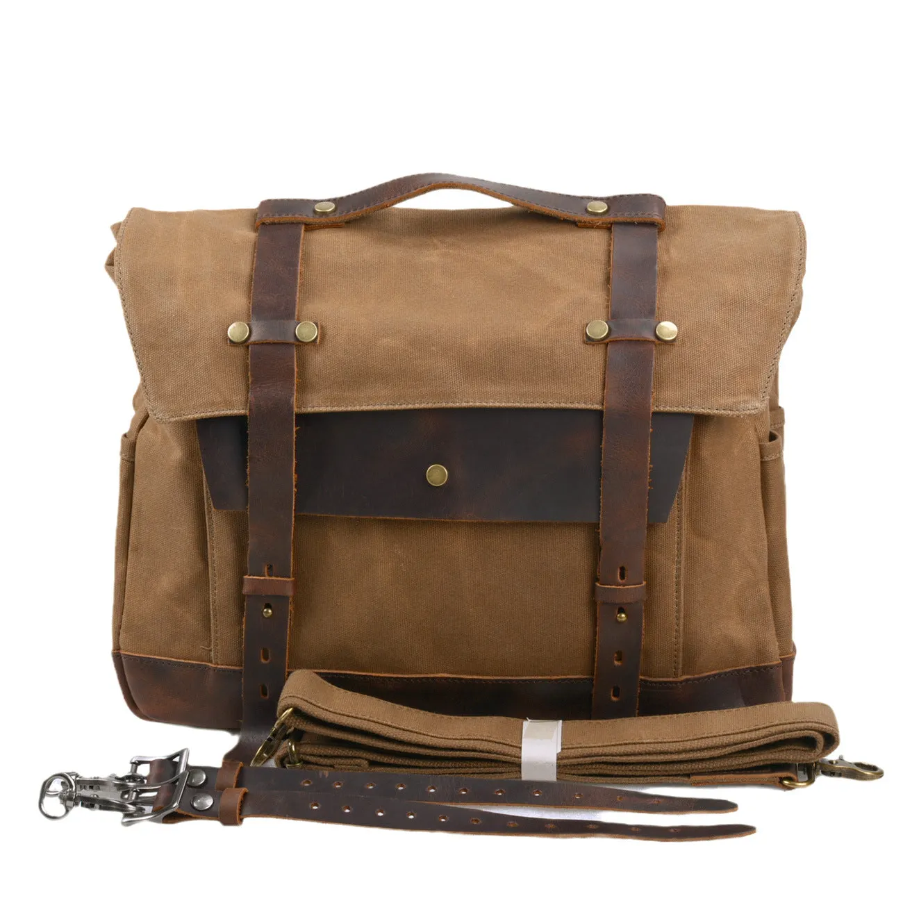 XIEYINSHE 2025 Retro motorcycle bag, waterproof knight bag, pack bag, tail bag, cycling equipment, side bag, locomotive helmet bag.